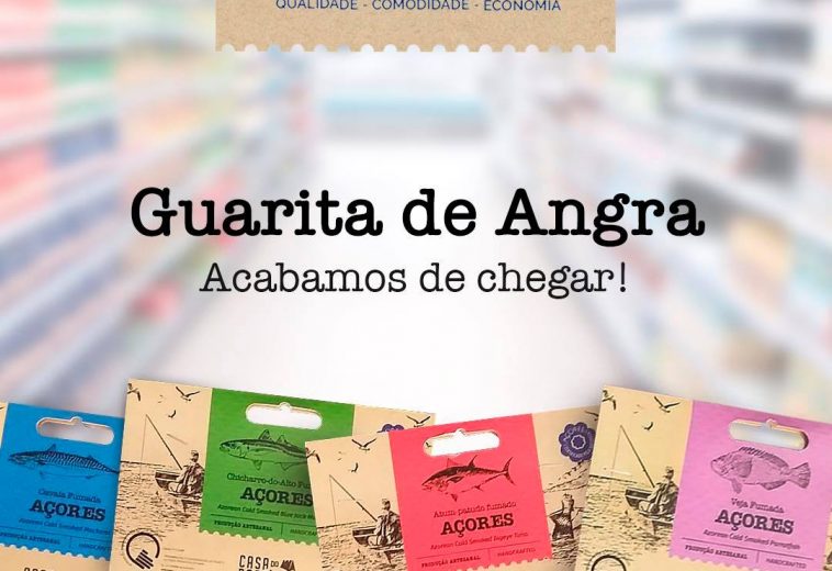 Embalagens de peixe fumado, produzido nos Açores, à venda em todos os supermercados guarita.